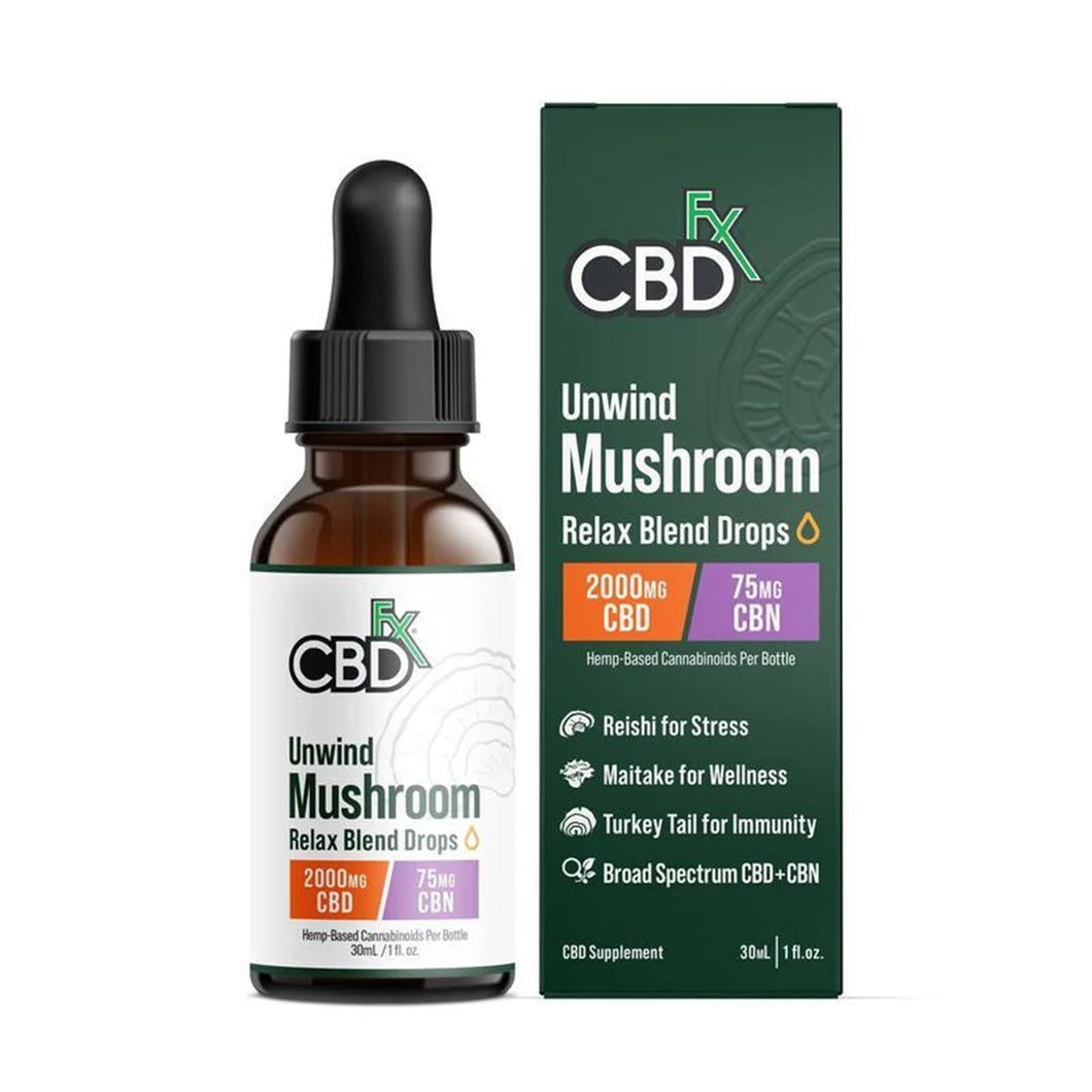 マッシュルーム CBDオイル（CBD2000mg＋CBN75mg）リラックスブレンド - 30mL 賞味期限2024年10月31日